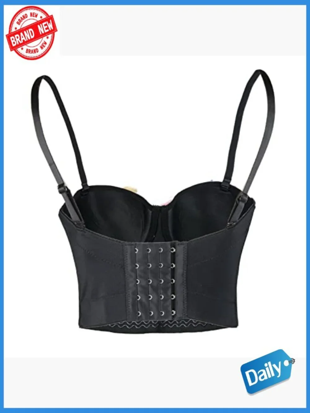 3D Floral Bustier Crop Top Wedding Party Club Bra Tops